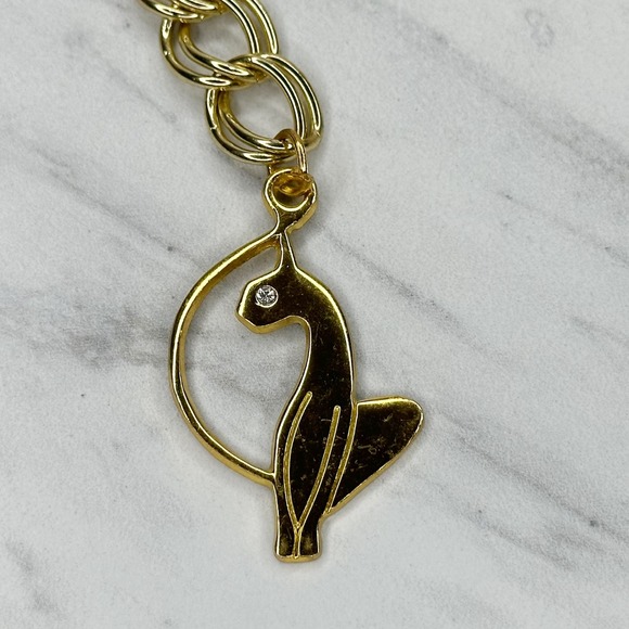 Baby Phat Vintage Y2K Gold Tone Metal Chain Link Belt OS One Size - Picture 3 of 16